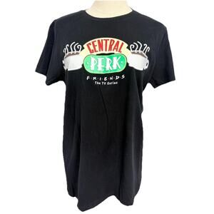 Friends TV Show Central Perk T-Shirt Adult Medium Short Sleeve Black Unisex